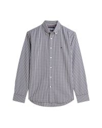 Camisa a cuadros manga larga