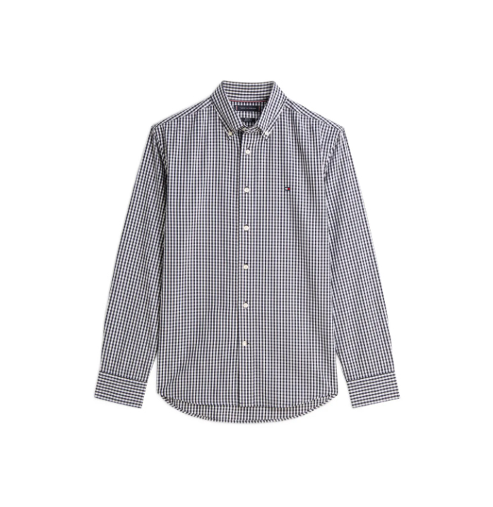 Camisa a cuadros manga larga